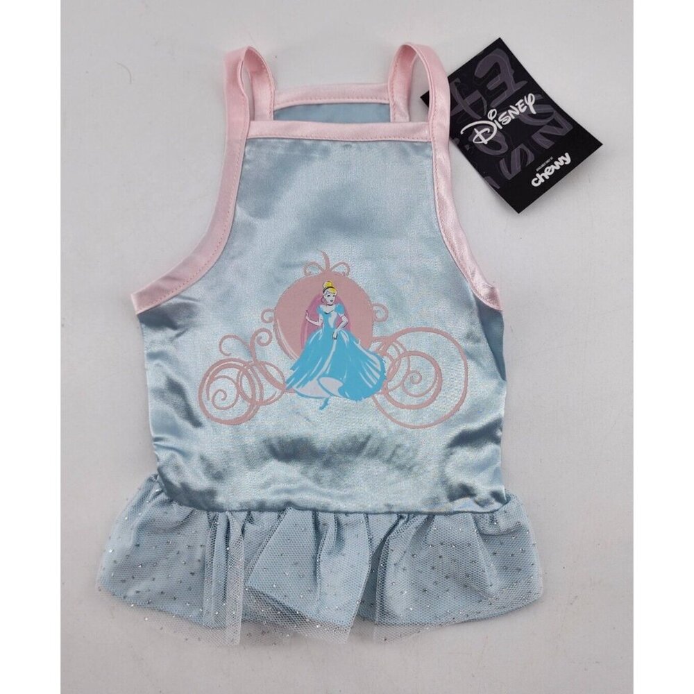 NEW Disney for Chewy Pet Apparel Dog/Cat Cinderella Princess Tulle Dress Size XS